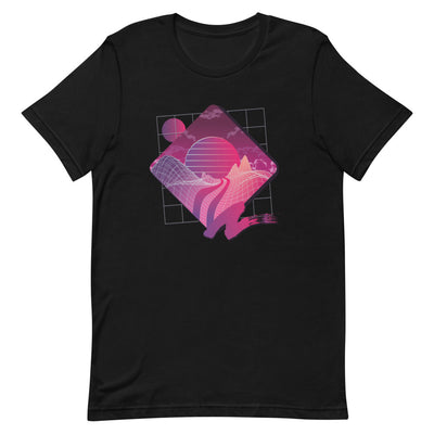 T-shirt Paysage RétroWave